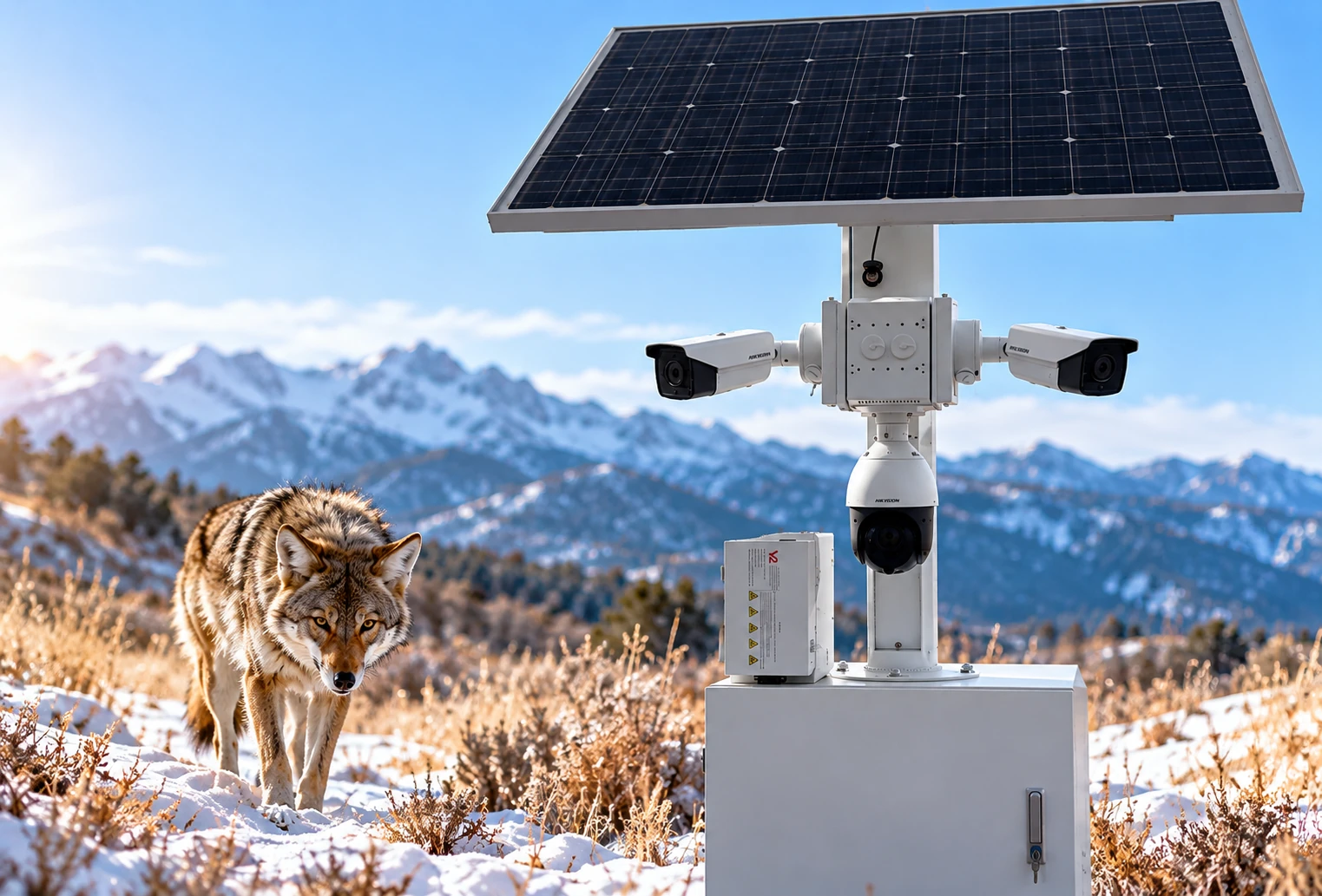 Solar CCTV and perimeter security